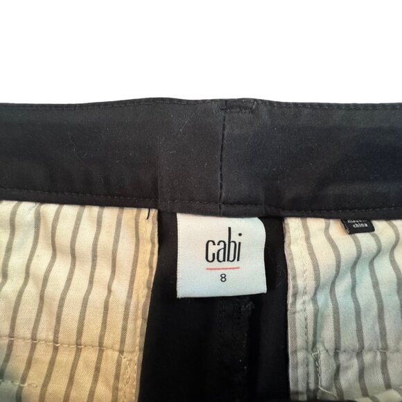 Cabi - The Peyton Multicolor Ribbon Side Stripe Black Pants - Women Size 8 - Picture 13 of 16
